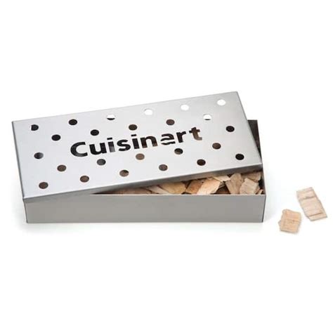 cuisinart stainless steel wood chip smoker box|Cuisinart Stainless Steel Non.